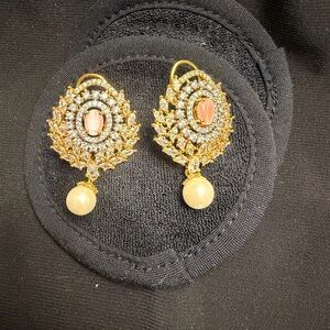 Elegant Gold and Silver Earrings